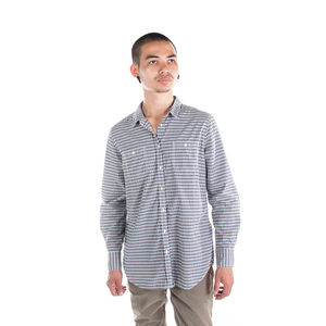 B.D. BAGGIES BLUE & WHITE SHIRT | MENS SIZE L